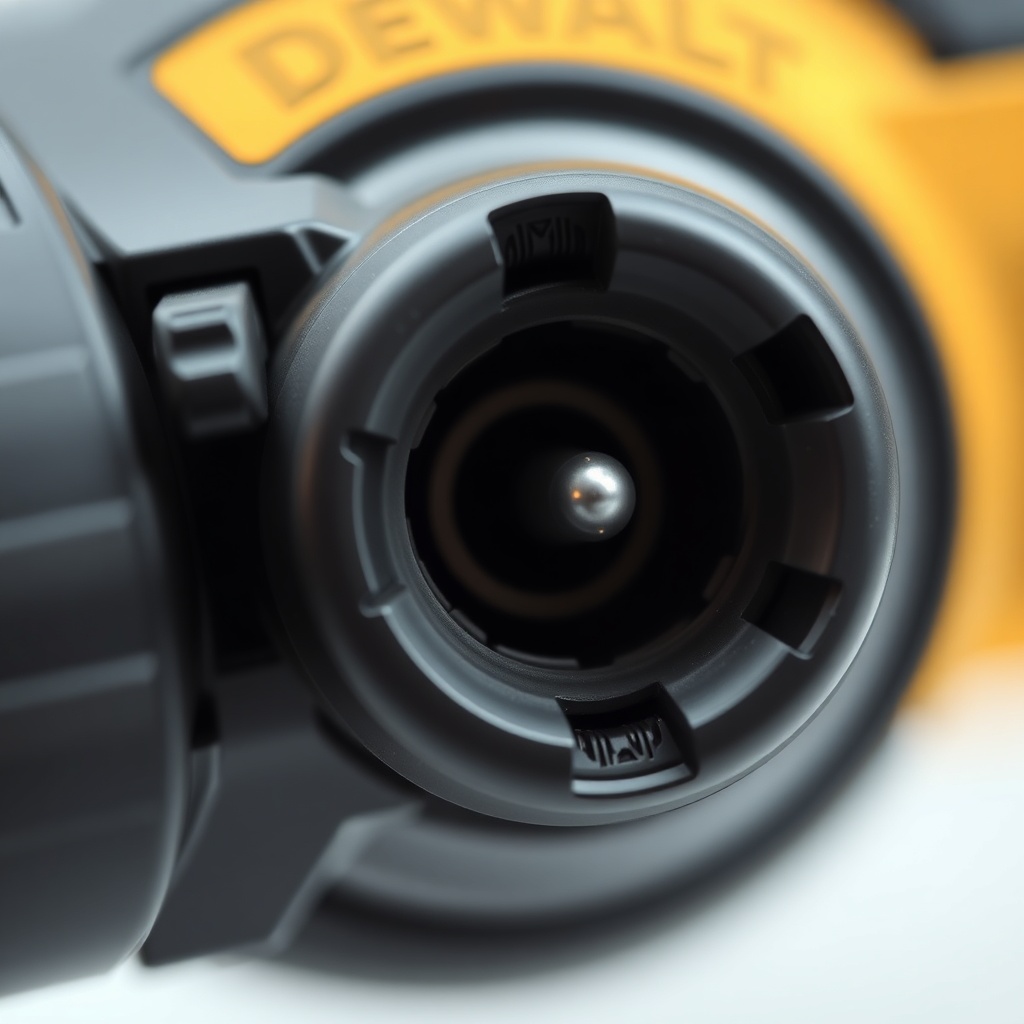 Close-up of a Dewalt DCH273 SDS Plus mandren section