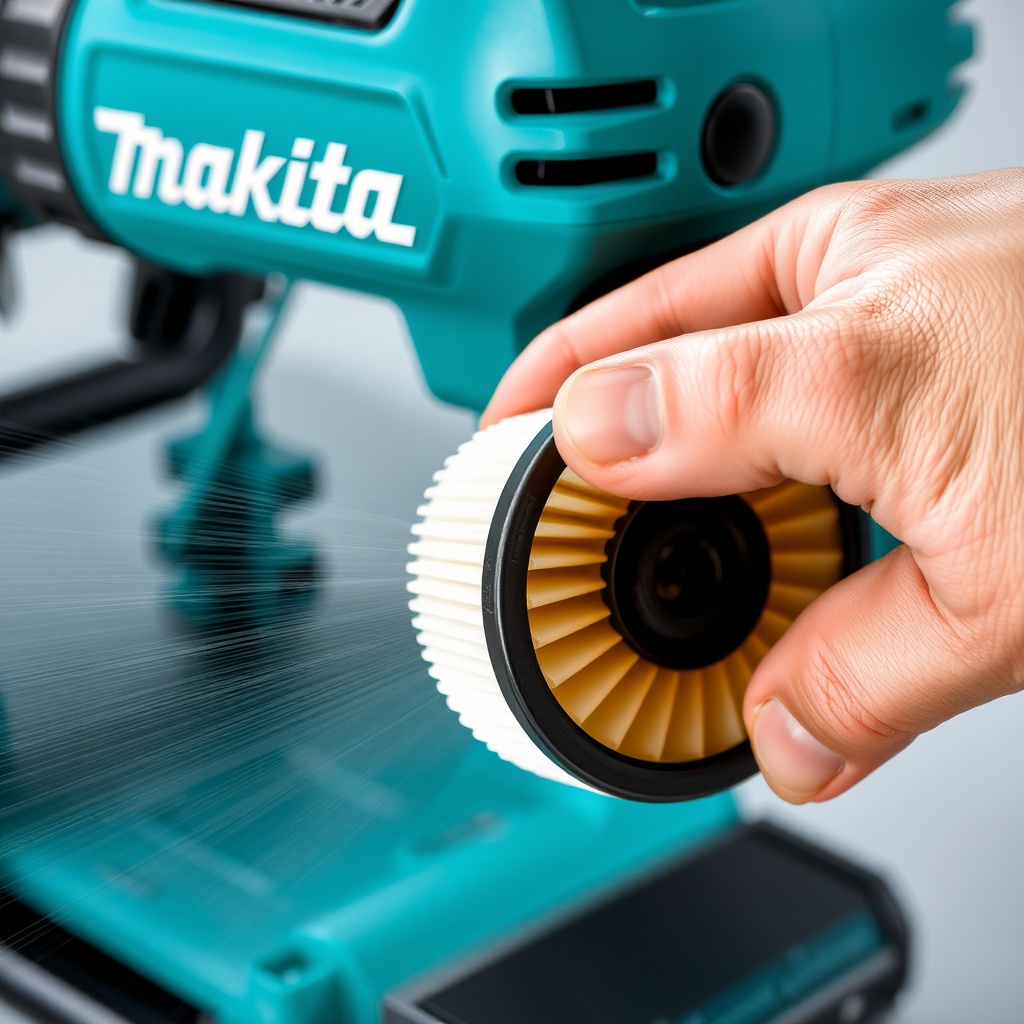 Makita HR2470 hava filtresi temizleme işlemi